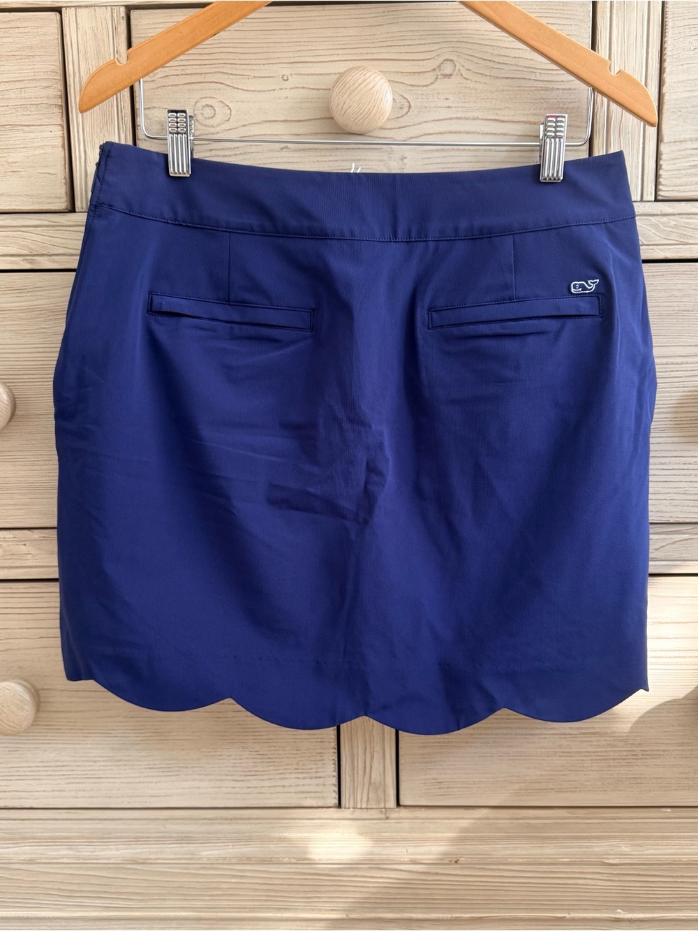 Vineyard Vines Navy Blue Scalloped Athletic Skort womens size 10 NEW WITH TAGS - Picture 4 of 12